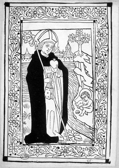 Święty Augustyn - grawer autorstwa Unknown artist