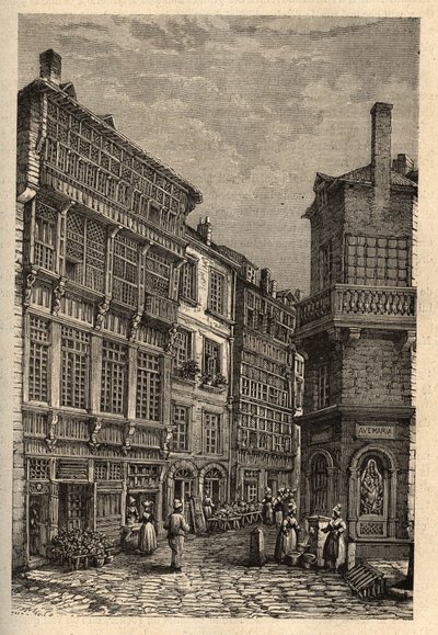 Saint Malo (Saint-Malo) dom Duguay Trouin (Rene Dugay-Trouin) - grawerowanie w „” PATRIE”” - PECTUREQUIREQUE OPIS FRANCJI W 6 TOMACH PRZEZ LUCIENA HUARDA - koniec XIX wieku autorstwa Unknown artist