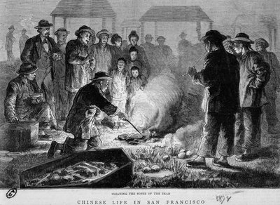 Chińczycy z San Francisco ożywiają kości zmarłych autorstwa Unknown artist