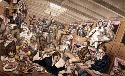 Choroba morska. Ilustracja z początku XIX wieku. autorstwa Unknown artist