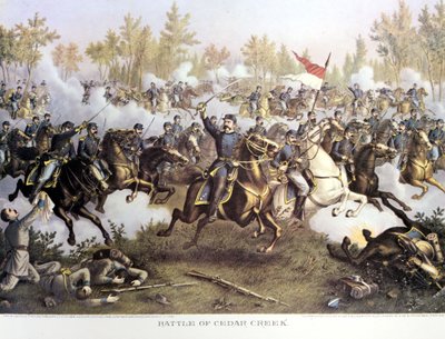 Wojna secesyjna (1861 - 1865) lub wojna secesyjna: 19 października autorstwa Unknown artist