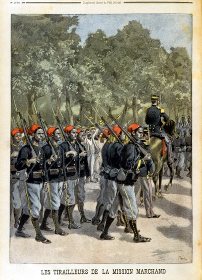 Senegalese Tirailleurs de la Mission Marchand à Paris- w „”Le petit journal”” z 23.07.1899 autorstwa Unknown artist