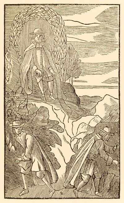 Czy ci, którzy się mylą, rozpoczną, a słusznie się skończą? z książki Johna Bunyana (1628-1688) The Pilgrims Progress From This World, To That What Is To Come (1628-1688) Christian wspina się na wzgórze trudności, znając właściwe miejsce autorstwa Unknown
