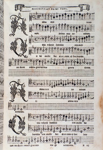 Strona nutowa Magnificat autorstwa Giovanniego Animuccia autorstwa Unknown artist