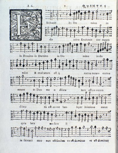 Strona nutowa drugiej księgi Sacrae Symphoniae autorstwa Giovanniego Gabrieli autorstwa Unknown artist