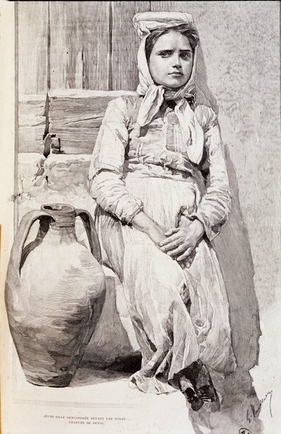 sycylijska dziewczyna autorstwa Unknown artist