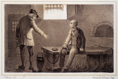 Silvio Pellico (1789 - 1854) przeniesiony do twierdzy Spielberg (Spilberk) - w „”Storia d