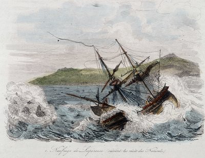 Zatonięcie statku Jean-Francois Galaup, hrabiego La Perouse (Jean Francois Laperouse autorstwa Unknown artist