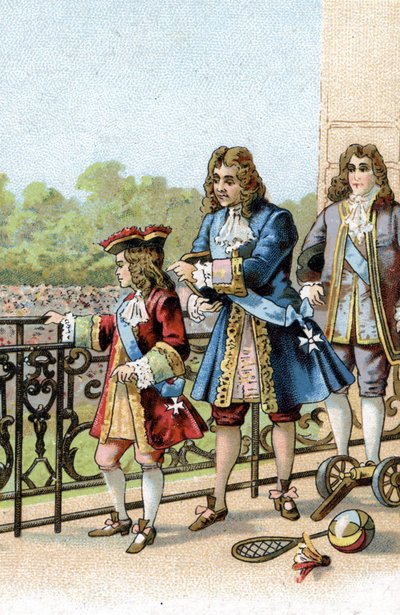 Panie, wszyscy ci ludzie są twoi. powiedział marszałek Villeroi do dziecka Ludwika XIV. autorstwa Unknown artist