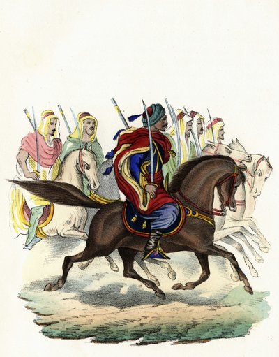 Spahis, autochtoniczny korpus kawalerii francuskiej armii Afryki, złożony głównie z jeźdźców arabskich, sformowany dla prowincji Algier w 1834, Bone w 1835 i Oran w 1836. W „”Storia d