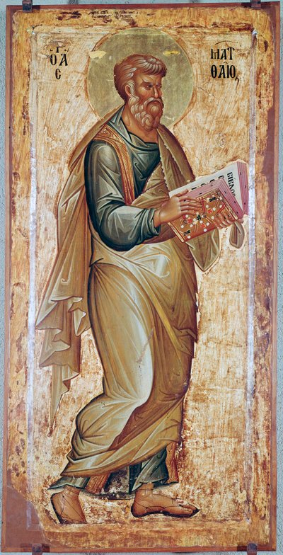 Św. Mateusz Ewangelista (ikona z XIII wieku) autorstwa Unknown artist