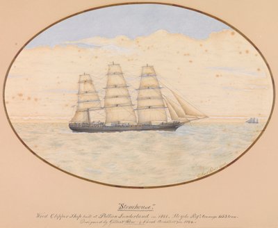 Drewniany kliper "Stonehouse autorstwa Unknown Artist