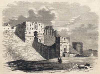 Syria: miasto Aleppo w XIX wieku - Cytadela - Aleppo w Syrii - 1864 autorstwa Unknown artist