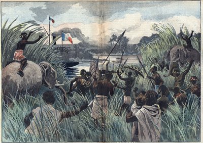 Przejęcie jeziora Czad (Afryka) autorstwa Unknown artist