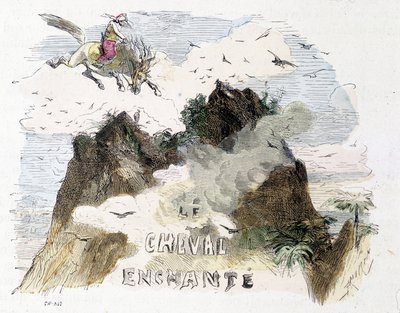 Opowieść: Zaczarowany koń - w „Tysiąca i jednej nocy”, wyd. Emile Guérin, opowiedziany przez Md Bondeta, Paryż, b.d. autorstwa Unknown artist