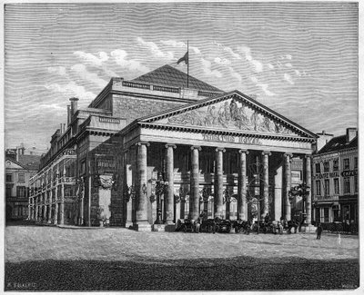Teatre Royal de la Monnaie, Bruksela, Belgia autorstwa Unknown artist