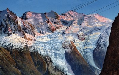 Telepherique Planpraz-le-Brevent Chamonix, Haute-Savoie, Rhone-Alpes, Francja autorstwa Unknown Artist