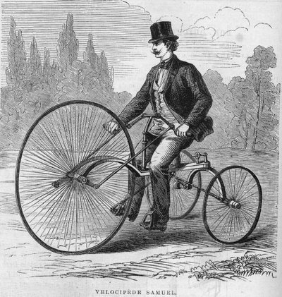 Amerykański welocyped Izaaka Samuela. 1869 autorstwa Unknown artist