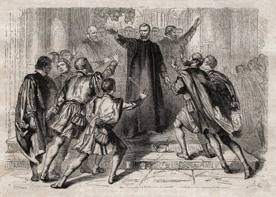 Anabaptysta rozpoznał Jana z Lejdy autorstwa Unknown