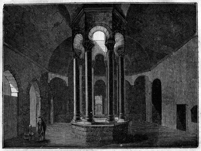 Łaźnie Arabskie w Gironie (Girona) w Hiszpanii. autorstwa Unknown artist