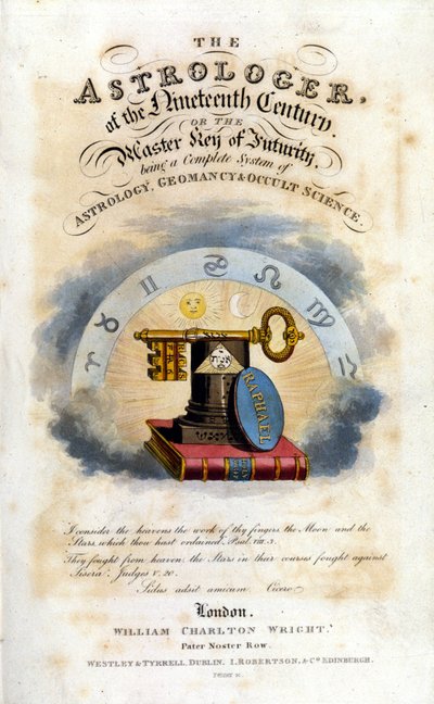 Astrolog XIX wieku. Traktat o astrologii i naukach okultystycznych. 1825. autorstwa Unknown artist