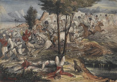 „Atak”. Koń środkowoindyjski autorstwa Unknown artist