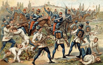 Bitwa pod Solferino (24 czerwca) autorstwa Unknown artist