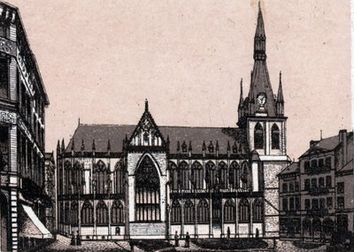 Cathedrale Saint Paul w Liege w Belgii w „Świat ilustruje 168 widoków”” Bez daty (koniec XIX wieku) autorstwa Unknown artist