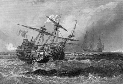 Corbin zaginął na rafie na Malediwach 1 lipca 1602. W „”Ogólnej historii marynarki wojennej”” Van Tenac autorstwa Unknown artist