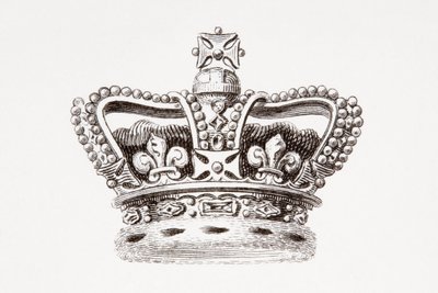 Korona Anglii, opublikowana w 1820 r. (druk) autorstwa Unknown artist