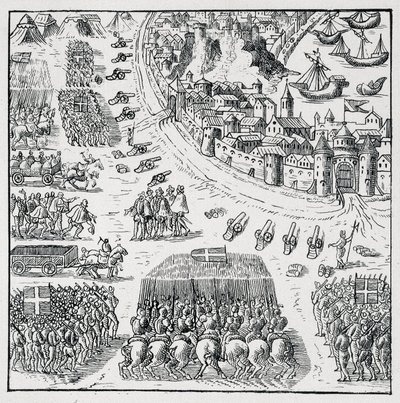 Książę Anjou (Henryk III) został wybrany królem Polski (w 1573) i był zmuszony do ciągłego przejmowania tej korony, oblężenie La Rochelle zostało zniesione, a Rochellois otrzymali wszystko, o co prosili dla siebie i dla autorstwa Unknown artist