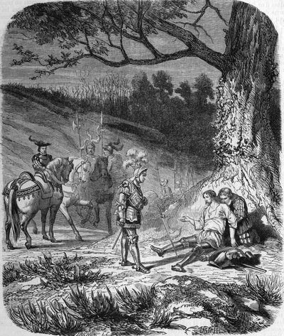 Umierający książę Burbon i Bayard autorstwa Unknown artist