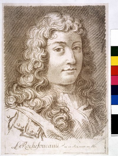 Książę La Rochefoucault - druk autorstwa Unknown artist