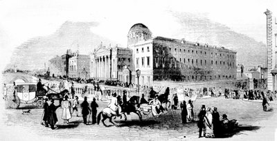 Cztery Sądy. Dublin. Grawerowanie z XIX wieku. autorstwa Unknown artist