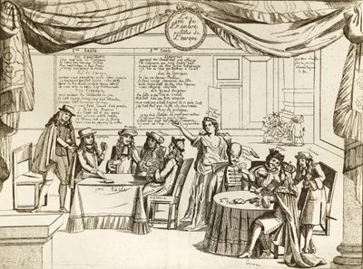 Gra w Hombre książąt Europy - Hombre, metafora polityki międzynarodowej - 1685 - Europa zostaje pocięta na kawałki przez niekontrolowanych władców, którzy „grają” na swoich terytoriach jak we własnej własności - Satyra podąża za Trewą z Ratyzbony, si autorstwa Unknown artist