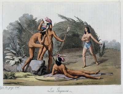 Guijanas, Indianie Paragwaju. W „”Starym i współczesnym stroju”” autorstwa Unknown artist