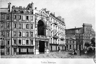 Teatr Historyczny w XIX wieku - rycina, Carnavalet.¿ autorstwa Unknown artist