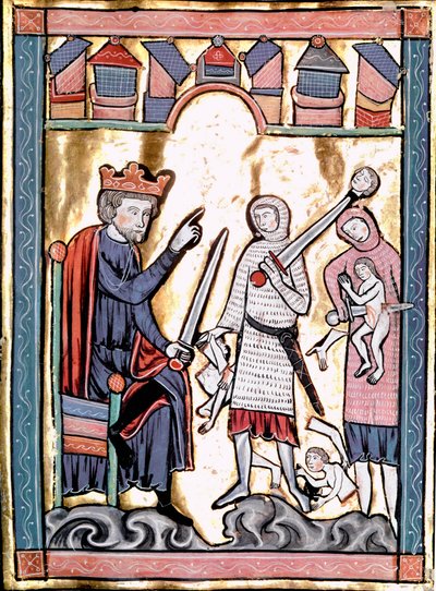 Rzeź w miniaturze niewinnych zaczerpnięta z „Liber Psalmorum Cum Calendario” lub „Psaltier à l