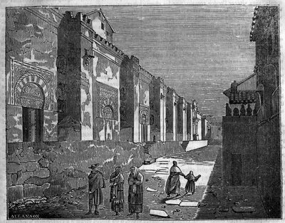 Meczet w Kordobie w Hiszpanii. Dzisiaj chrześcijańska katedra autorstwa Unknown artist
