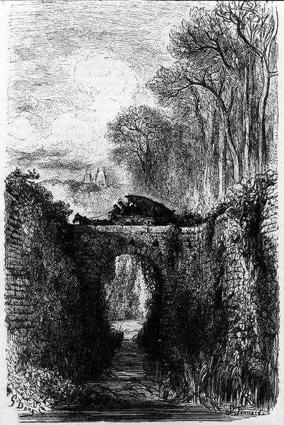 Zbiornik Thespis (VI wiek p.n.e.). Grecki poeta tragiczny. Dzięki swojemu słynnemu wozowi przetransportował najpierw do Attyki, a potem do Aten pierwszy oddział wędrownych aktorów, wprowadzających do miasta tragedie. Grawerowanie autorstwa Gustave