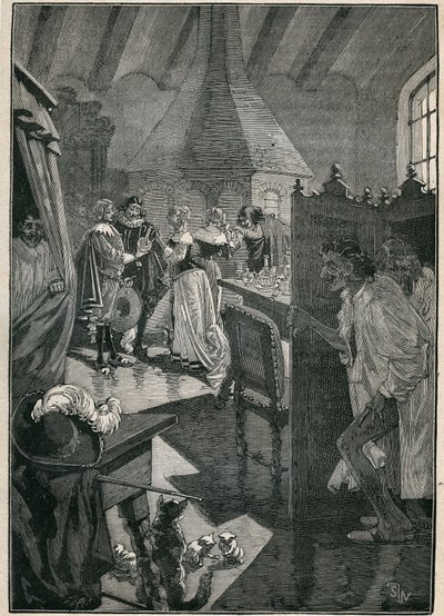 Sztuka szkła: szklarze. Grawer z 1885 roku w „Les arts et metiers illustres” Adolphe BITARD. autorstwa Unknown artist