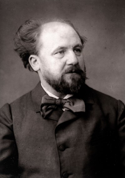 Artysta Jean-Joseph Weerts sportretowany z okazji Salonu Paryskiego w 1883 r. autorstwa Unknown