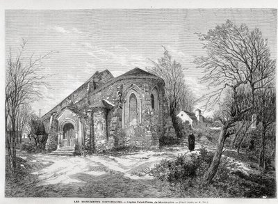 Kościół św. Piotra de Montmartre – w „Świat Ilustrowany” z 05.04.1873 r. autorstwa Unknown artist