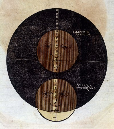 Zaćmienie księżyca - w „Astronomicon caesarum””, traktowane od XVI wieku. autorstwa Unknown artist