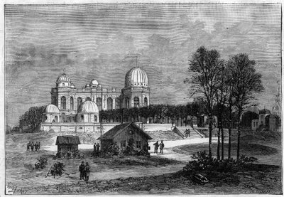 Rozbudowa Obserwatorium Paryskiego w 1883 r. autorstwa Unknown artist