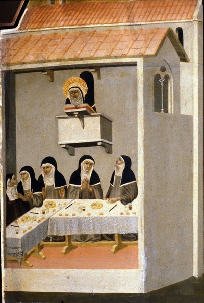 Dobre siostry jedzą ryby. 13 wiek. autorstwa Unknown artist