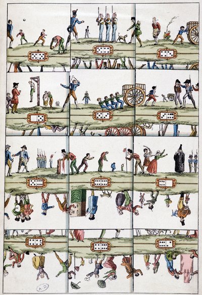 Ilustrowana mapa domina - Arts Déco, b.d. autorstwa Unknown artist
