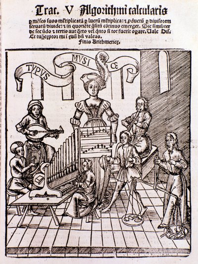 Sztuki wyzwolone: muzyka (grafika) autorstwa Unknown artist