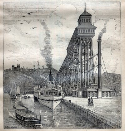 Windy Weehawken w Stanach Zjednoczonych - Grawerowanie w „La Science francaise”” autorstwa Unknown artist