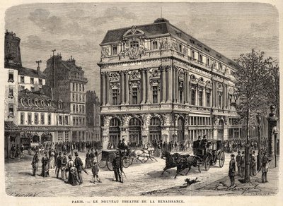 Nowy Teatr Renesansowy w Paryżu w 1873 roku. autorstwa Unknown artist